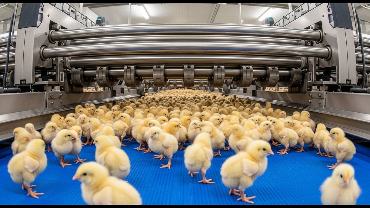 Chicken Mega Factory: Chicken Egg Incubation Technology - Broiler Raising Method & Process 🐣