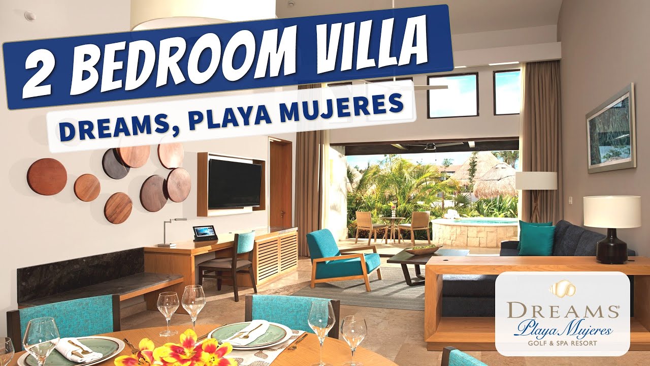 Preferred Club Two-Bedroom Villa | Dreams Playa Mujeres Resort | Full Walkthrough Tour | 4K