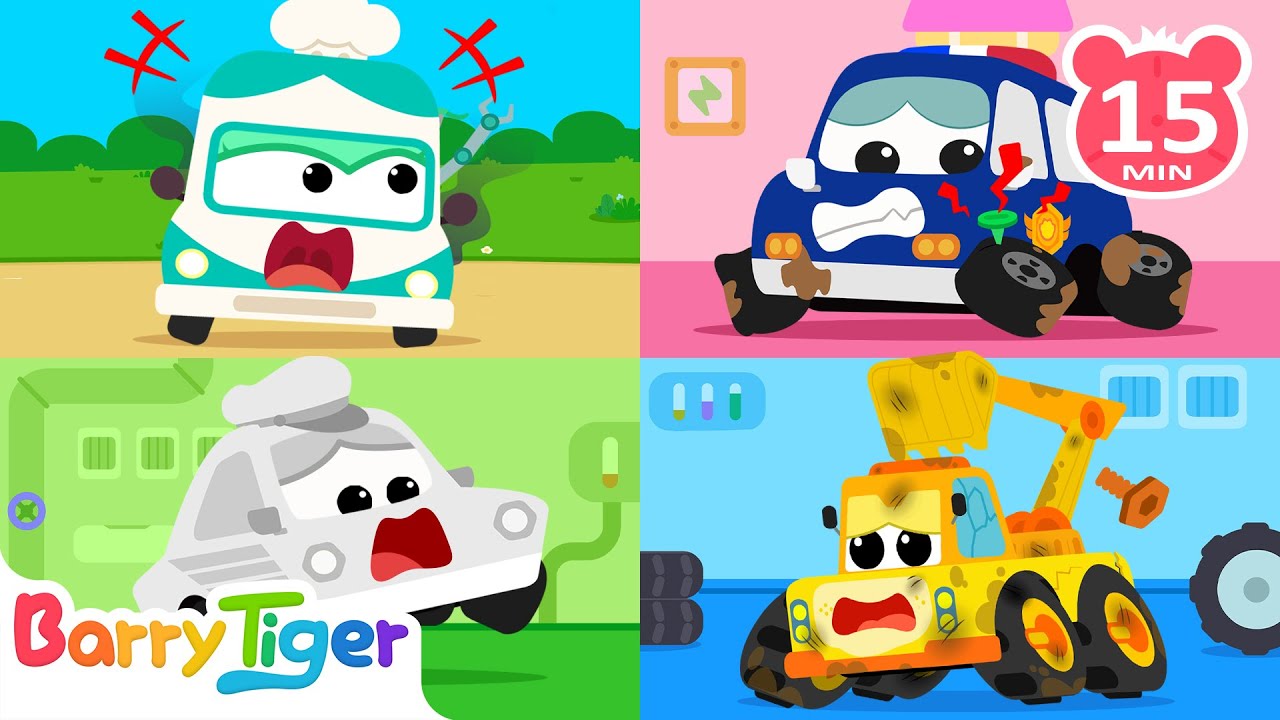 The Uncontrollable Food Truck｜The Invisible Car｜+ More Car Cartoons for Kids｜Car Hospital｜BarryTiger