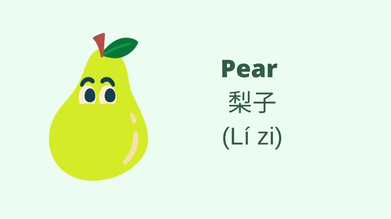 Learn Chinese - Fruit (水果)