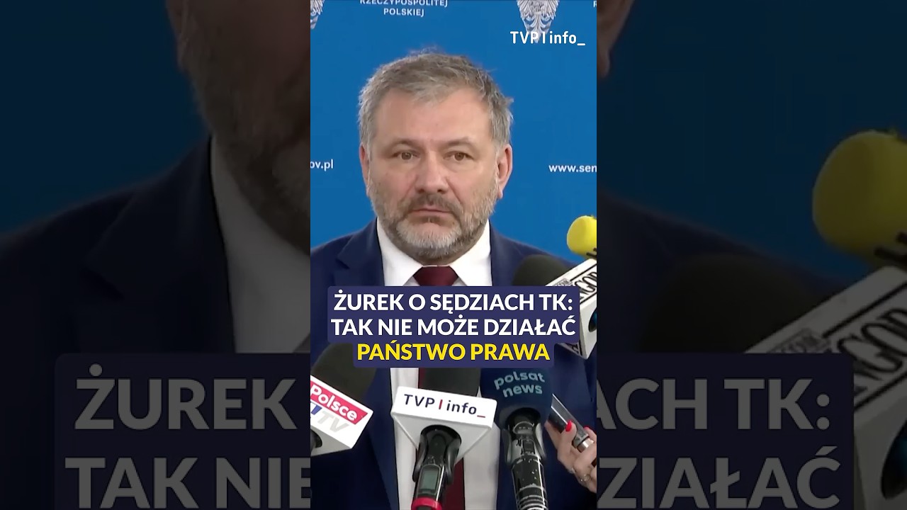 Żurek o sędziach TK: tak nie może działać państwo prawa #polityka #polska #shorts