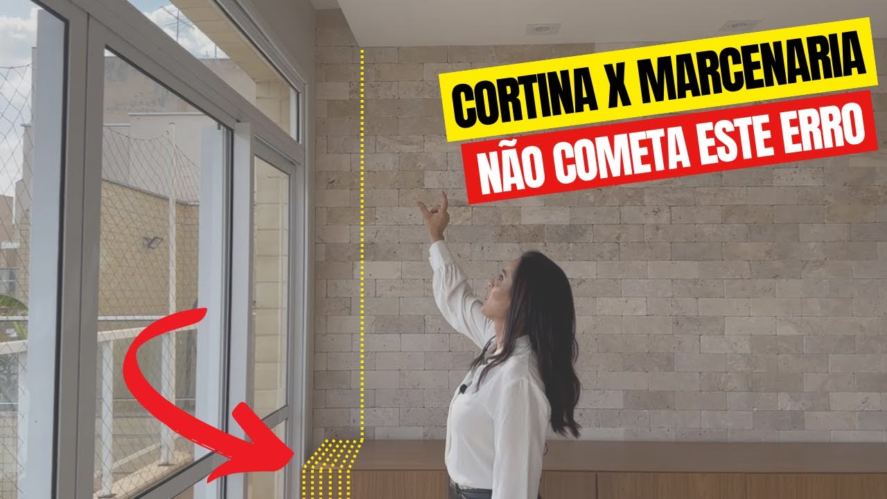 Cortina X Marcenaria - Fique atento as medidas - Respeite o afastamento e deixe o espaço da cortina.