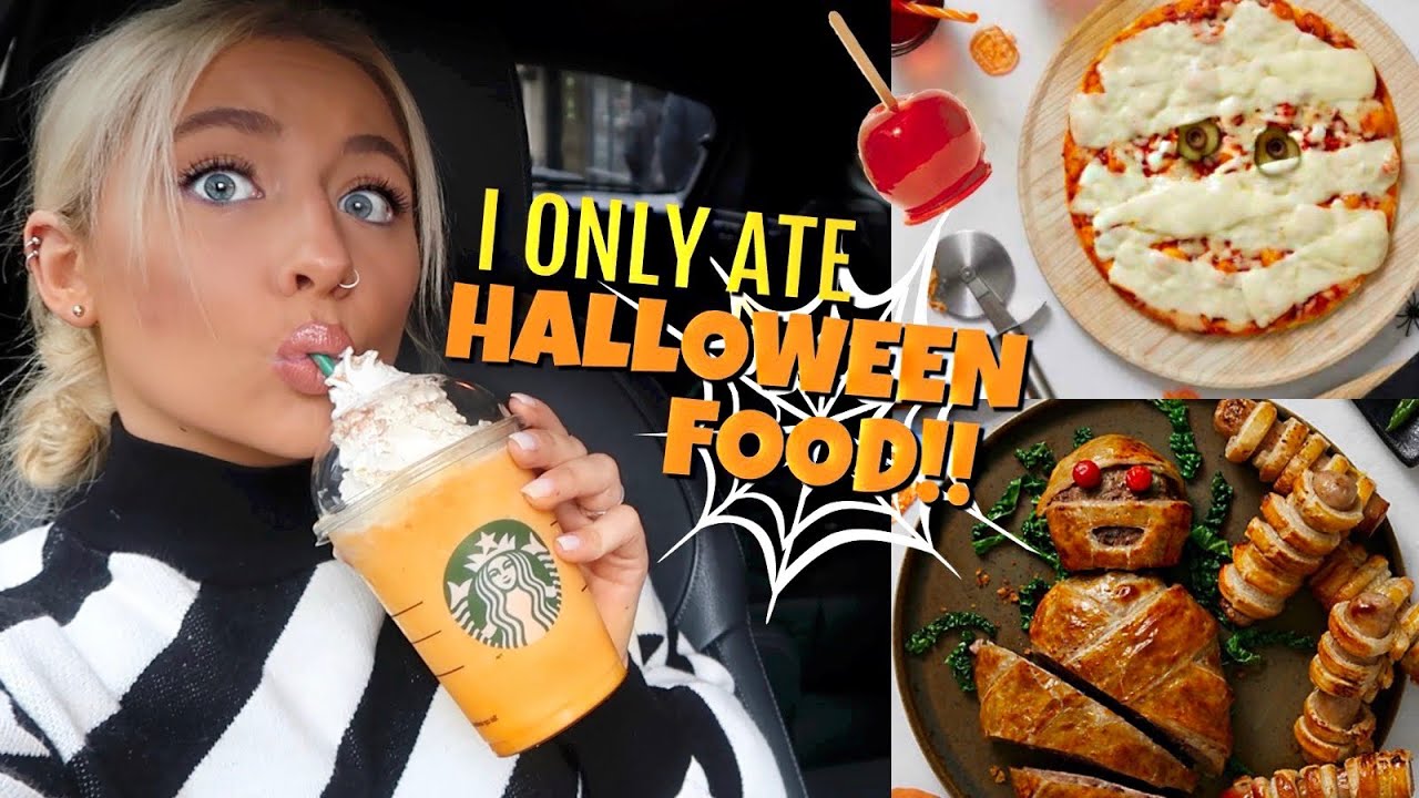I only ate HALLOWEEN FOOD for 24hours!! | Saffron Barker