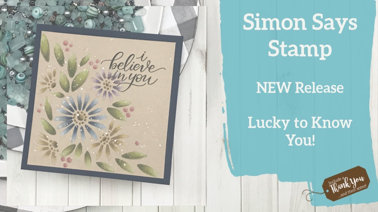 No Line Coloring | Stencil and Colored Pencils | Simon Says Stamp NEW Release Lucky to Know You