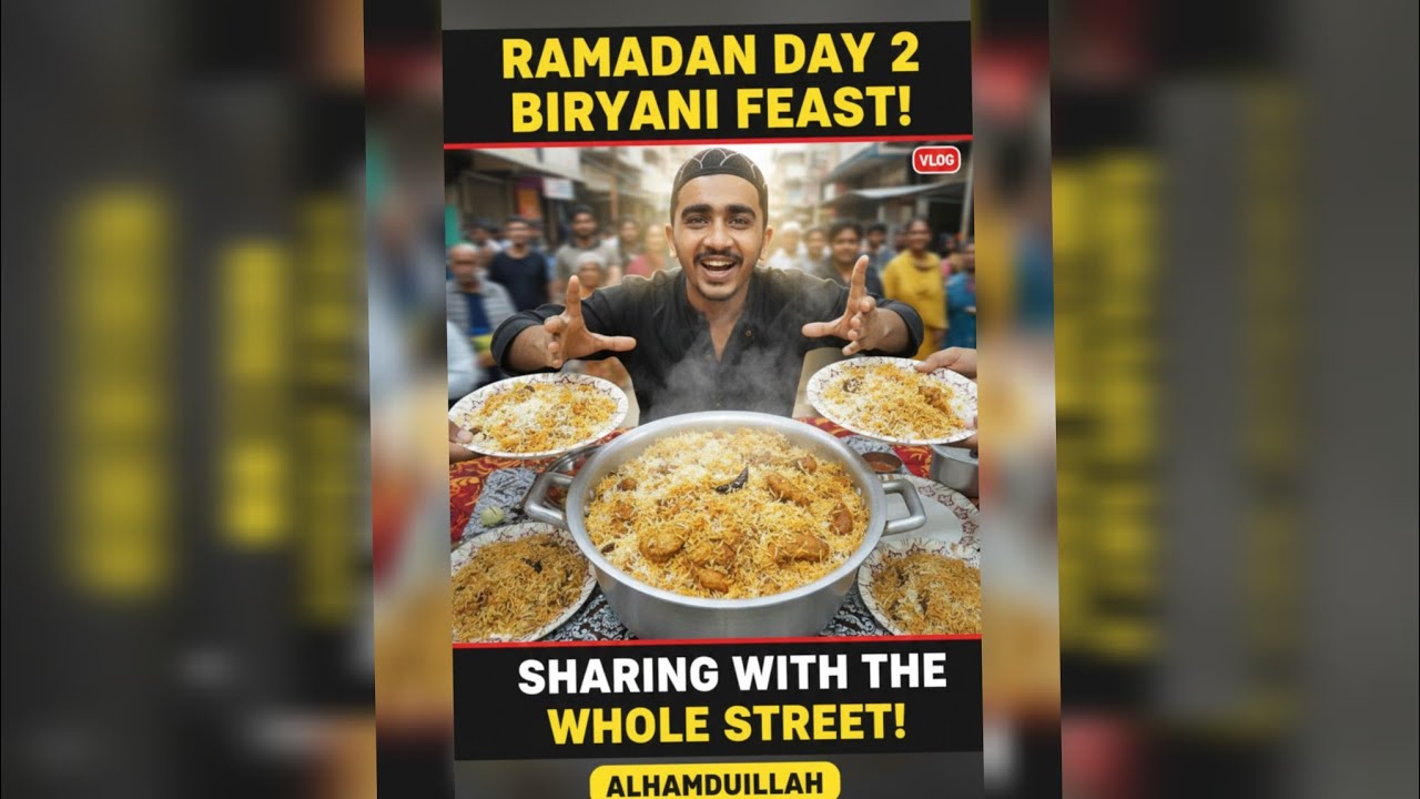 Aaj dusre Ramzan main Bhati humne biryani Alhamdulillah