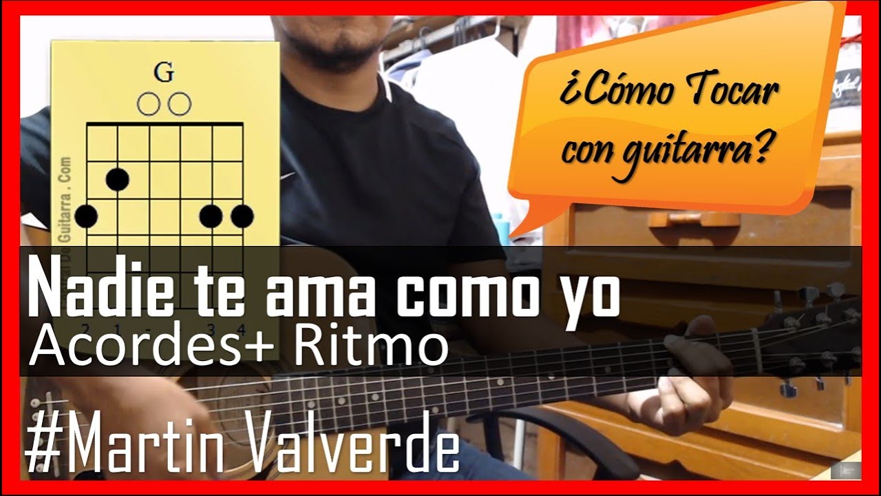 Nadie te ama como yo | tutorial con guitarra acústica | curso para guitarra | Para principiantes
