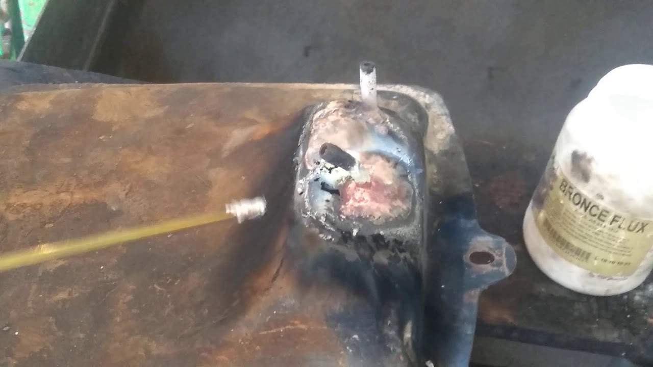 Reparaci&oacute;n de tanque de gasolina con soldadura de bronce