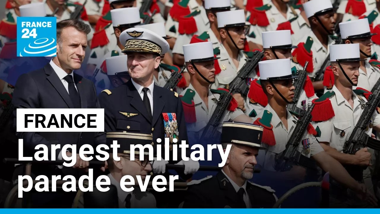 France holds largest military parade ever in large show of unity for Ukraine &bull; FRANCE 24 English