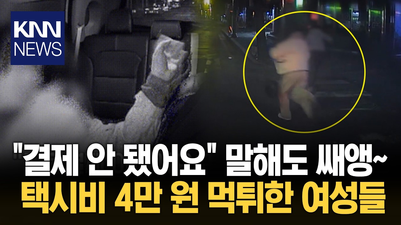 요금 안내에도 '못 들은 척' 그대로 '줄행랑'친 승객 '충격'/ KNN