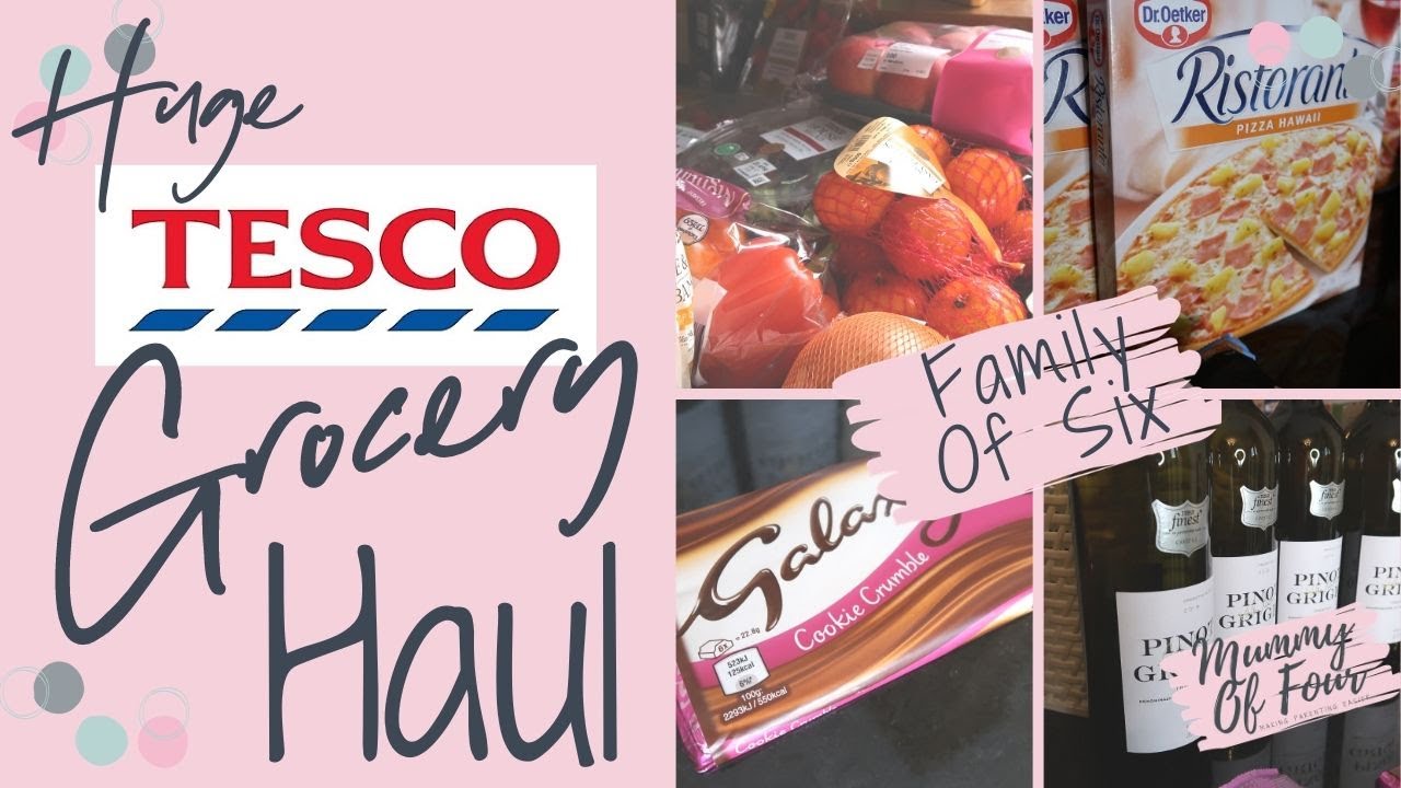 HUGE TESCO GROCERY HAUL & MEAL PLAN LOCKDOWN APRIL 2020 | LARGE FAMILY FOOD SHOP | MUMMY OF FOUR UK