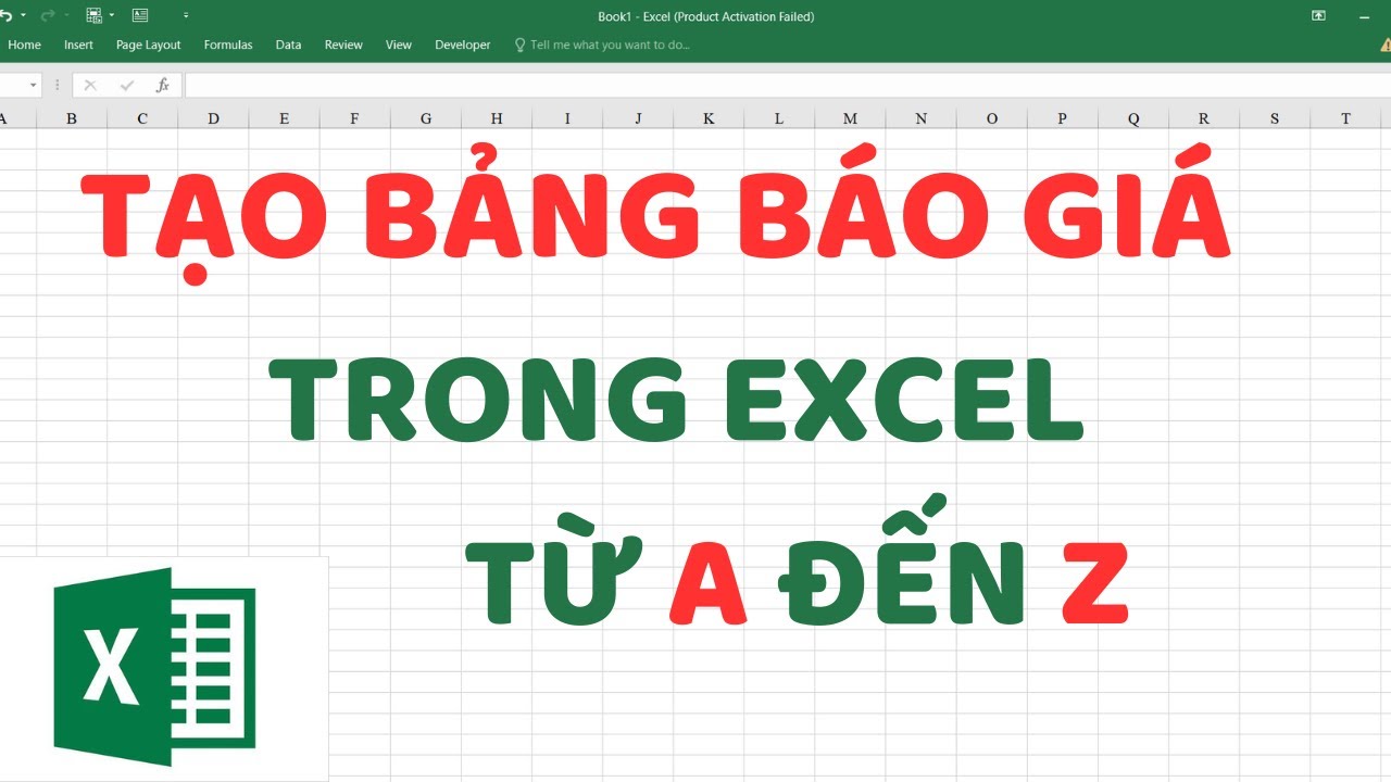 Cách tạo bảng báo giá trên Excel |Tạo bảng báo giá sản phẩm bằng Excel