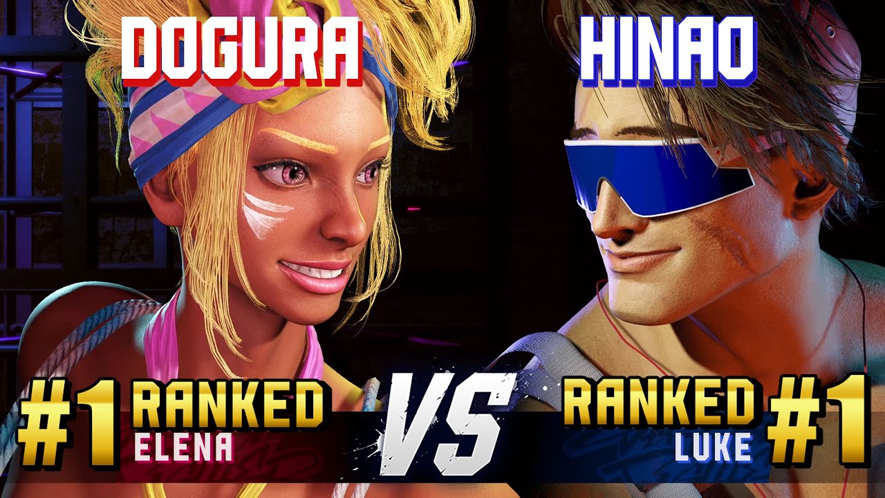 SF6 ▰ DOGURA (#1 Ranked Elena) vs HINAO (#1 Ranked Luke) ▰ High Level Gameplay