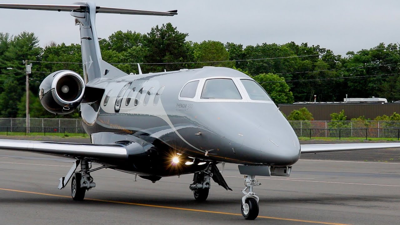 Fast Embraer Phenom 300 Takeoff! | Robertson Airport