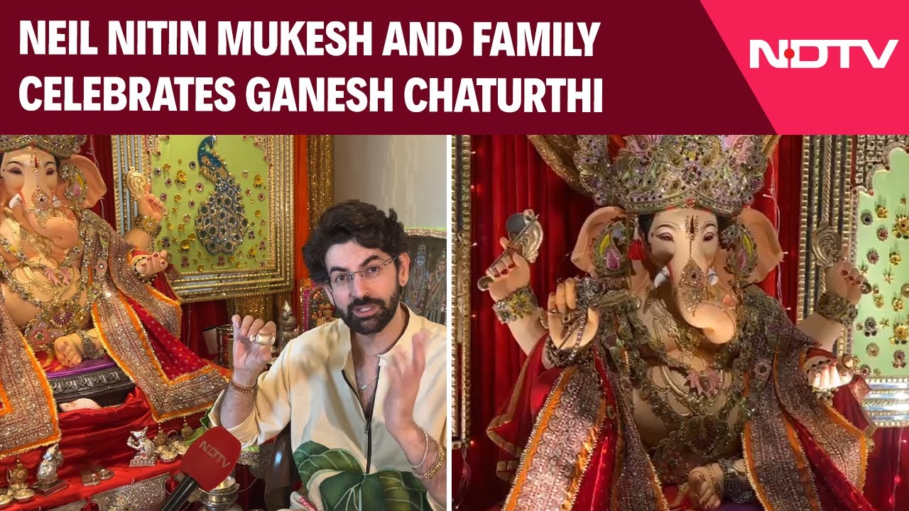 Neil Nitin Mukesh And Family Welcomes Ganpati Bappa for 36th Year