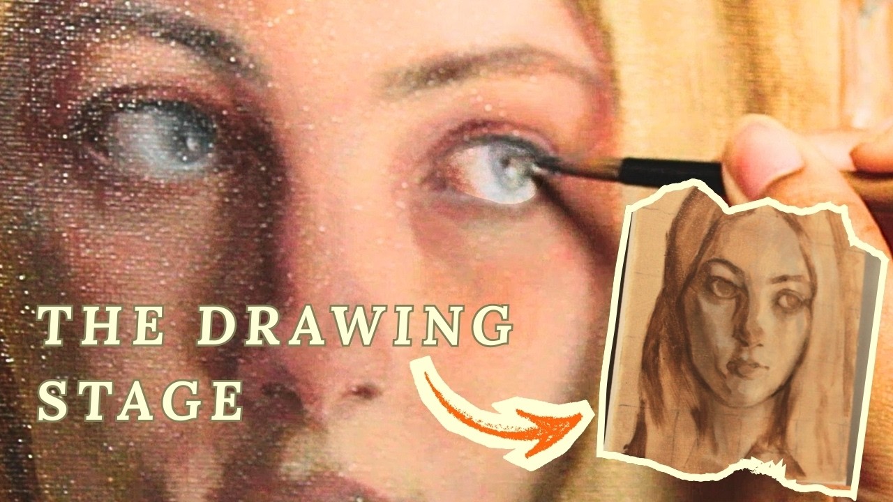 How to Start an Oil Portrait | Pt. 1 The Drawing Stage (oil painting)