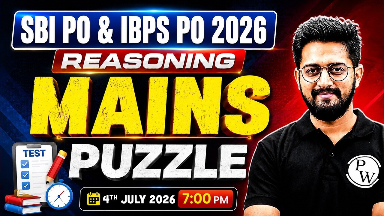IBPS / SBI PO 2026 | Mains Level Puzzle | Mains Reasoning | by Sachin Sir