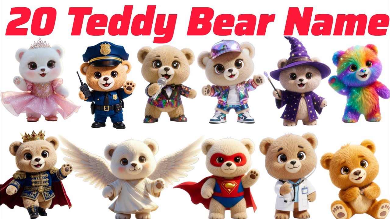 Teddy Bear Name टेडी बियर के नाम Pre Kids English Vocabulary Learning Picture Learning for Kids