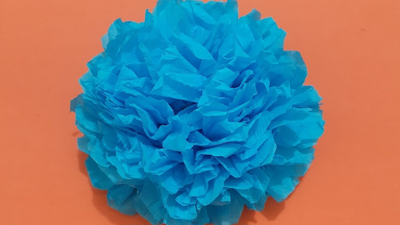Com Fazer Flor de Papel Crepom Fácil para Decoração