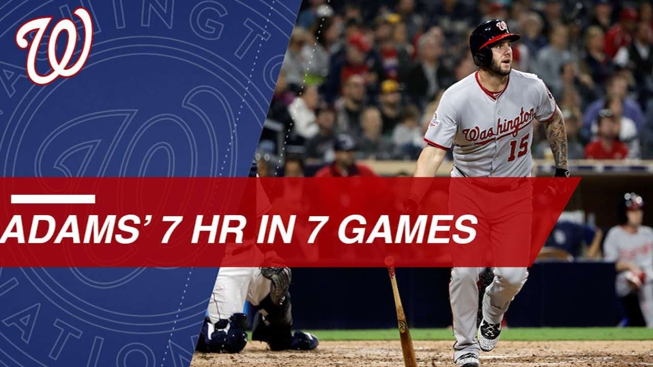 Matt Adams BELTS seven homers in first seven games of May