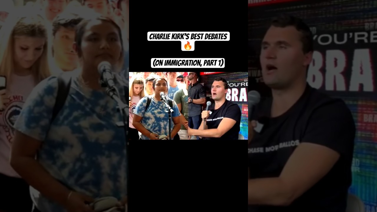 Charlie Kirk's Best Debates 🔥 (On Immigration, Part 1) #charliekirk #debates #immigration #tpusa