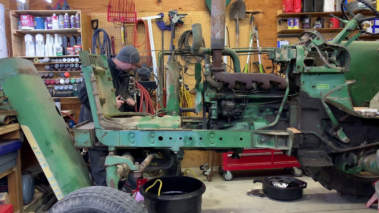 John Deere 2510 Front Engine Tear Down Part 1