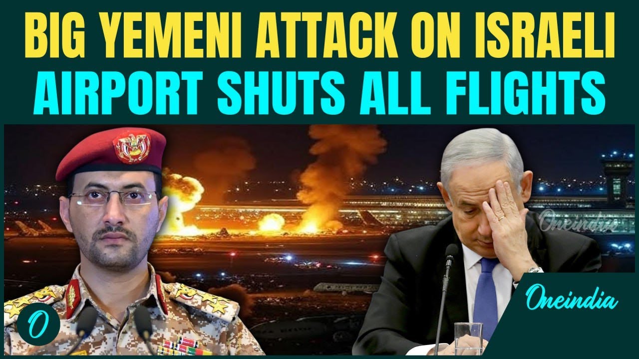 BIG Breaking: Moment Yemen Houthis Drone Blitz Successfully HITS Ramon Airport Deep Inside Israel