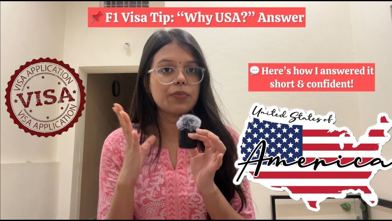 Why USA? Best F1 Visa Interview Answer (with Real Examples!) USA✅
