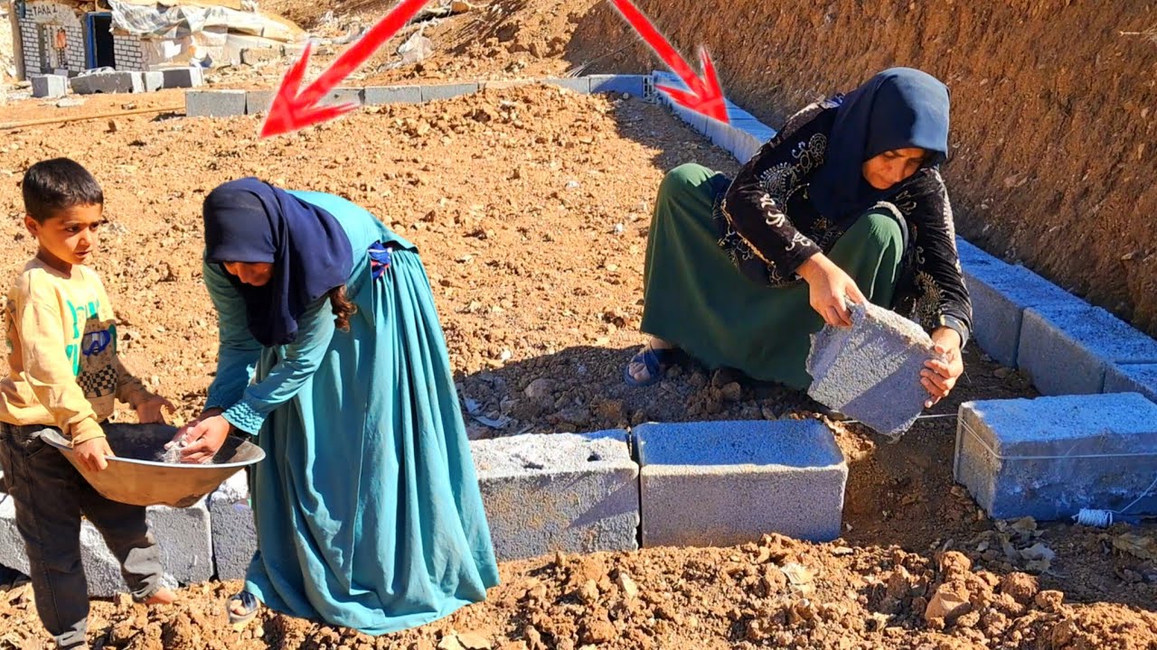 Nomad Mother’s Dream: Fatemeh Builds a Safe Home for Her Children in the Mountains**