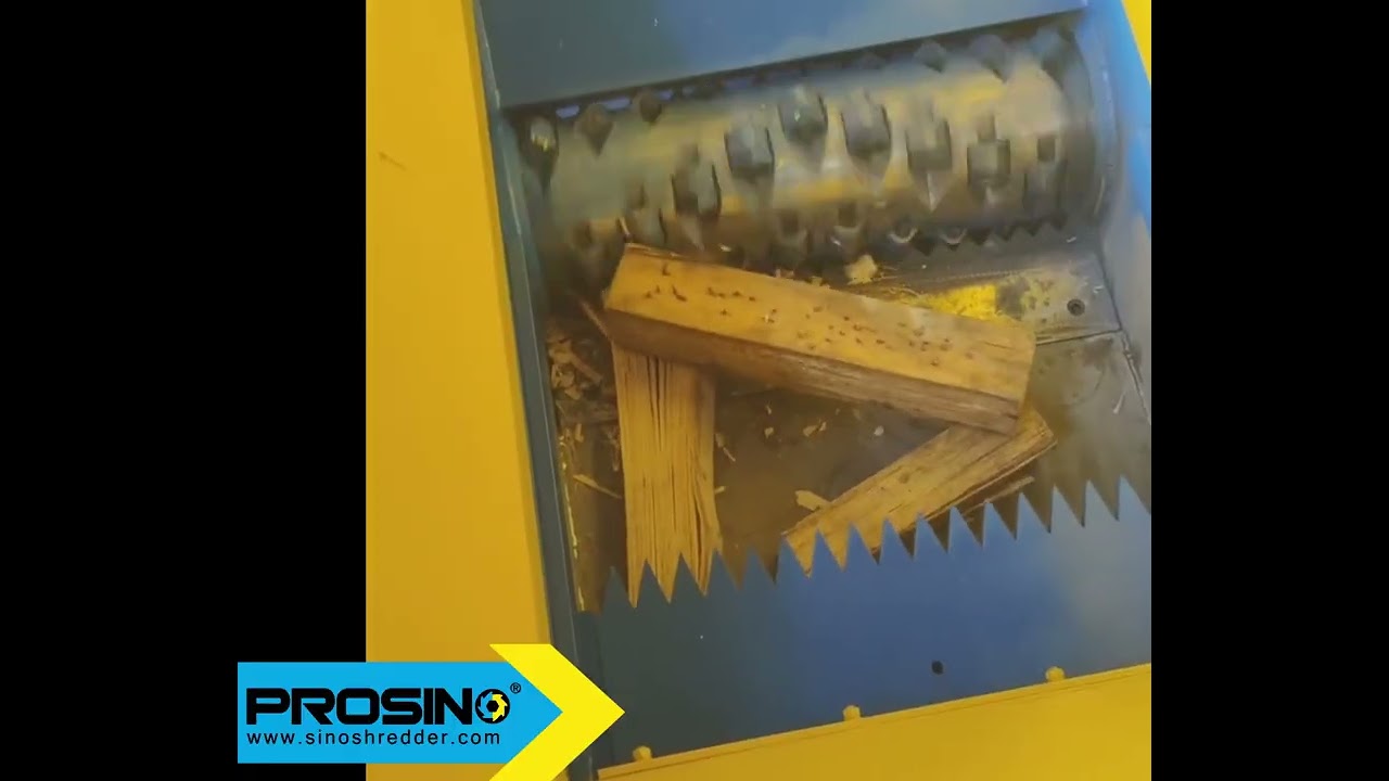 Single Shaft Wood Shredder for Effective Wood Waste Reduction | PROSINO