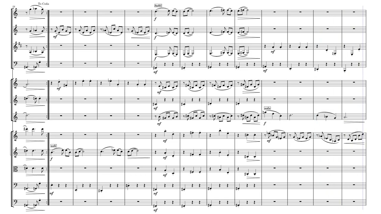 Sinfonia #93, third movement finale