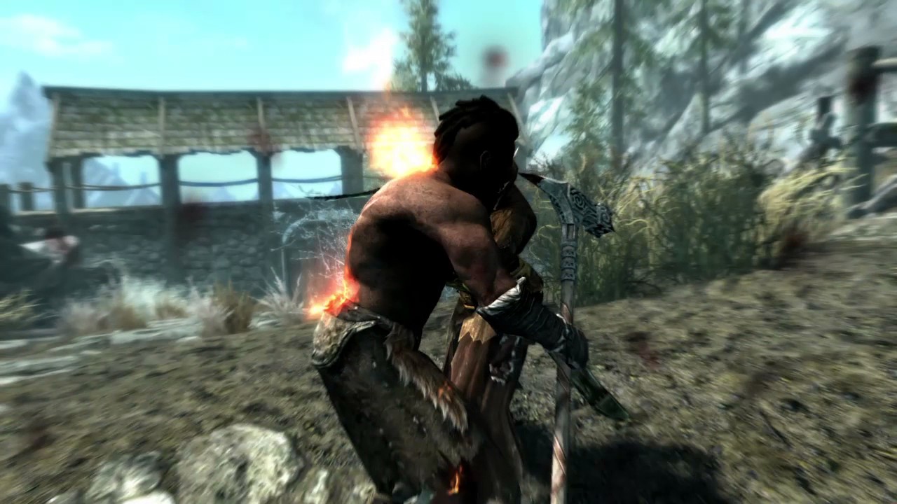Skyrim my fire mage assassin PS4