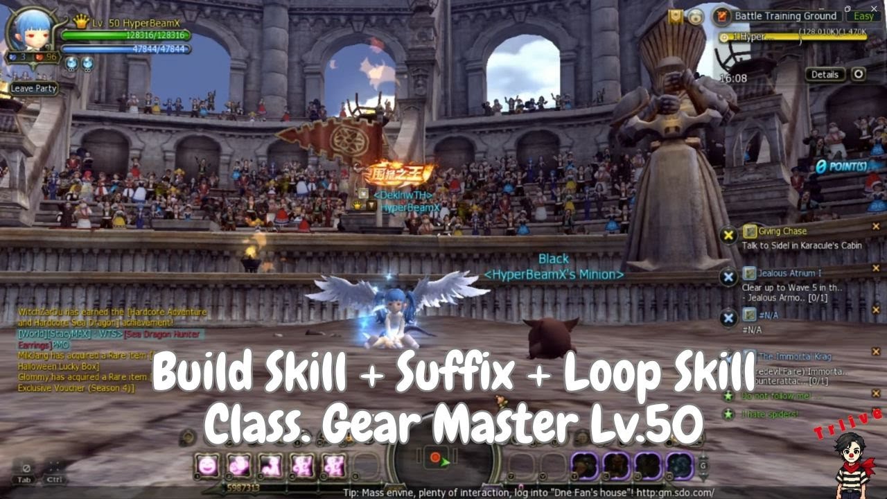 [DN Sea Classic] Build Skill + Suffix + Loop Skill Class. Gear Master Lv.50
