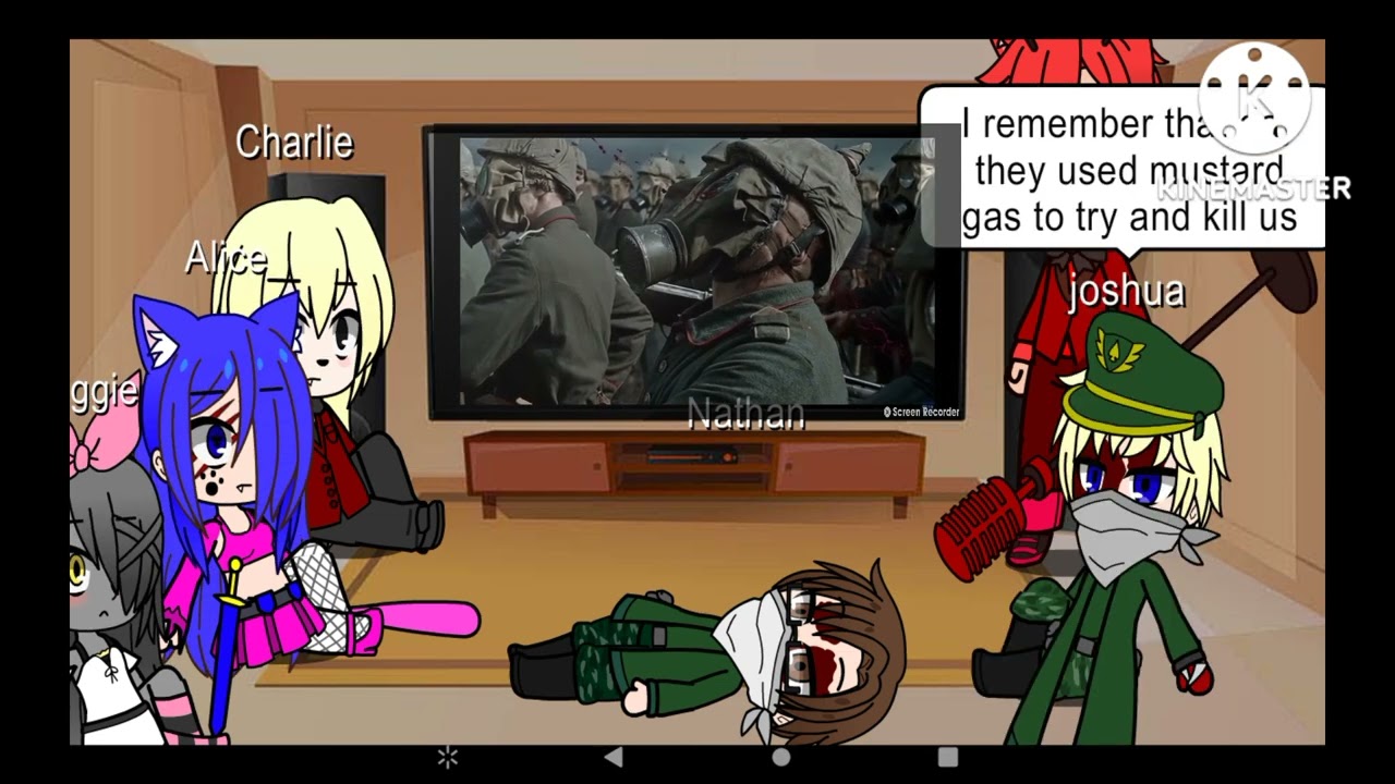 hazbin hotel and 1 oc reacts to SABATON'S attack of the dead men ft Nathan @nathaneskell4177  looknde