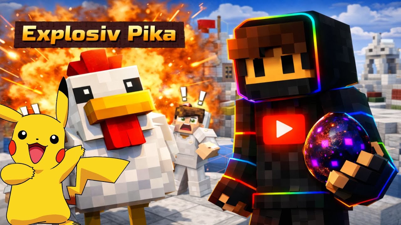 Trolling Players Using Boom Ball (PikaNetwork BedWars)