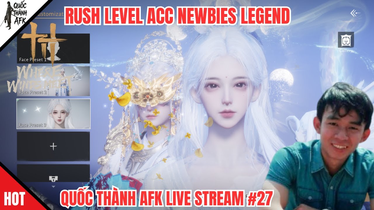 Where Winds Meet | Rush Level Acc Newbies Legend Quốc Thành Afk Live #27