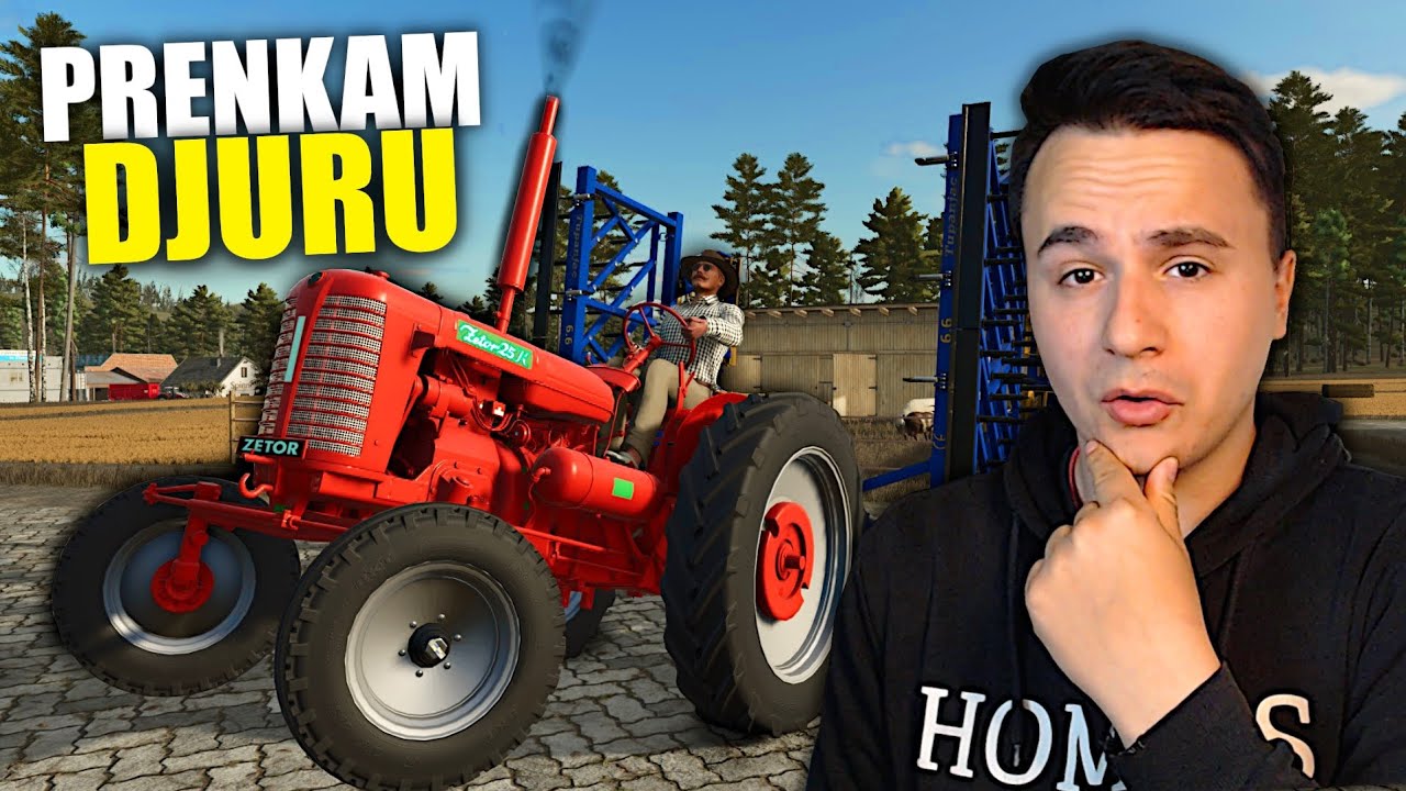 PRENKO SAM DJURU SA ZEDEROM !! | Farming Preživljavanje EP124 w/Djura