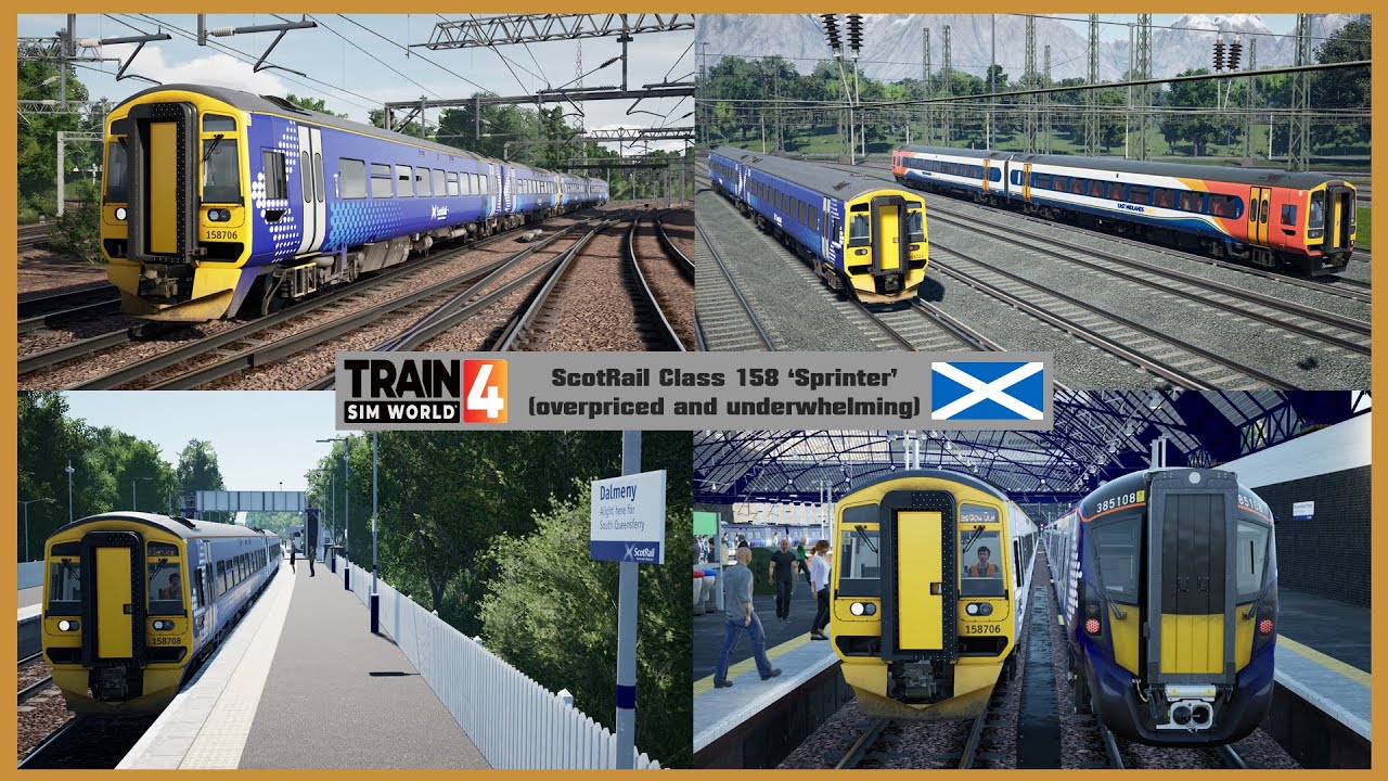 ScotRail Class 158 review ~ Train Sim World 4