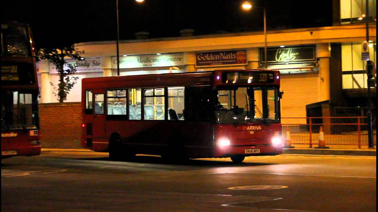 Buses at night - Enfield Highway & Waltham Cross 17th Sept 2011