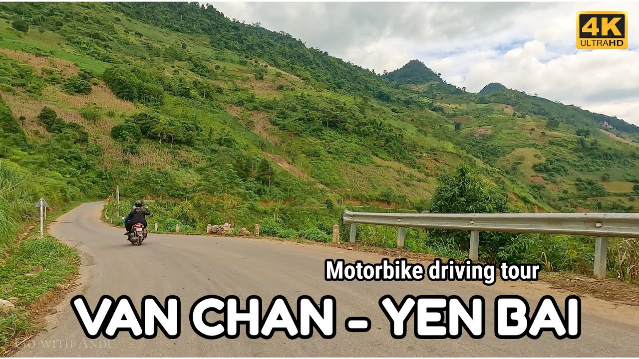 Drive a motorbike to Van Chan district from Suoi Giang tourist area l Yen Bai, Vietnam