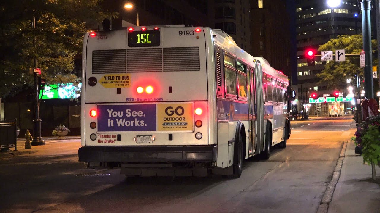 DENVER RTD ARTICULATED NABI BUS 9193 ON THE 15L FEATUREING ORION V BUS 2021