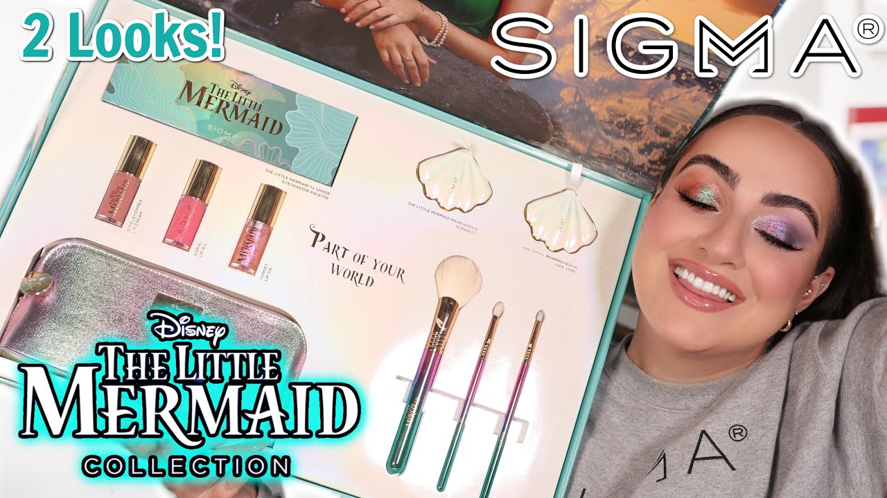 SIGMA BEAUTY X THE LITTLE MERMAID COLLECTION! | Full Collection Review + 2 Eye Looks! ✨