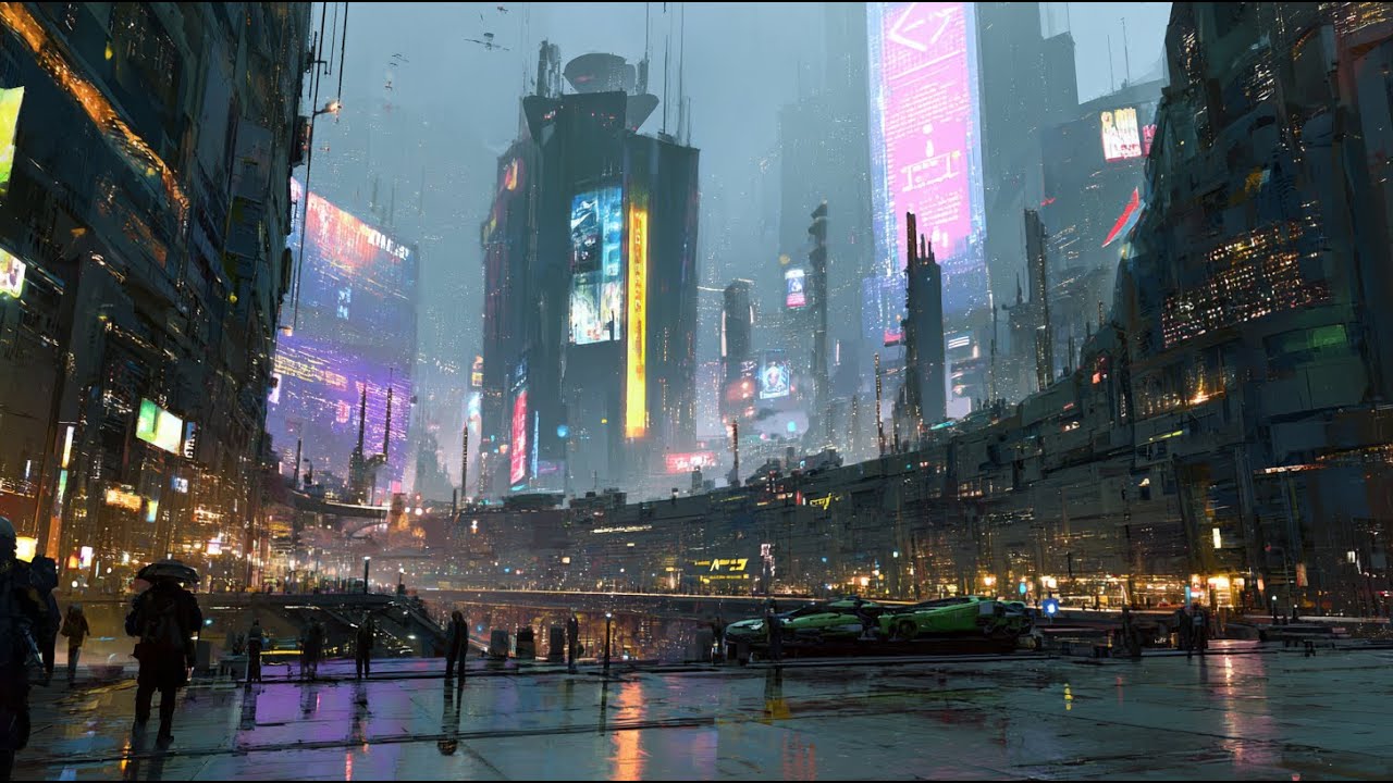 CYBERPUNK 2085 – Megacity Scape in Motion | Futuristic Ambient Synthwave [1 Hour]
