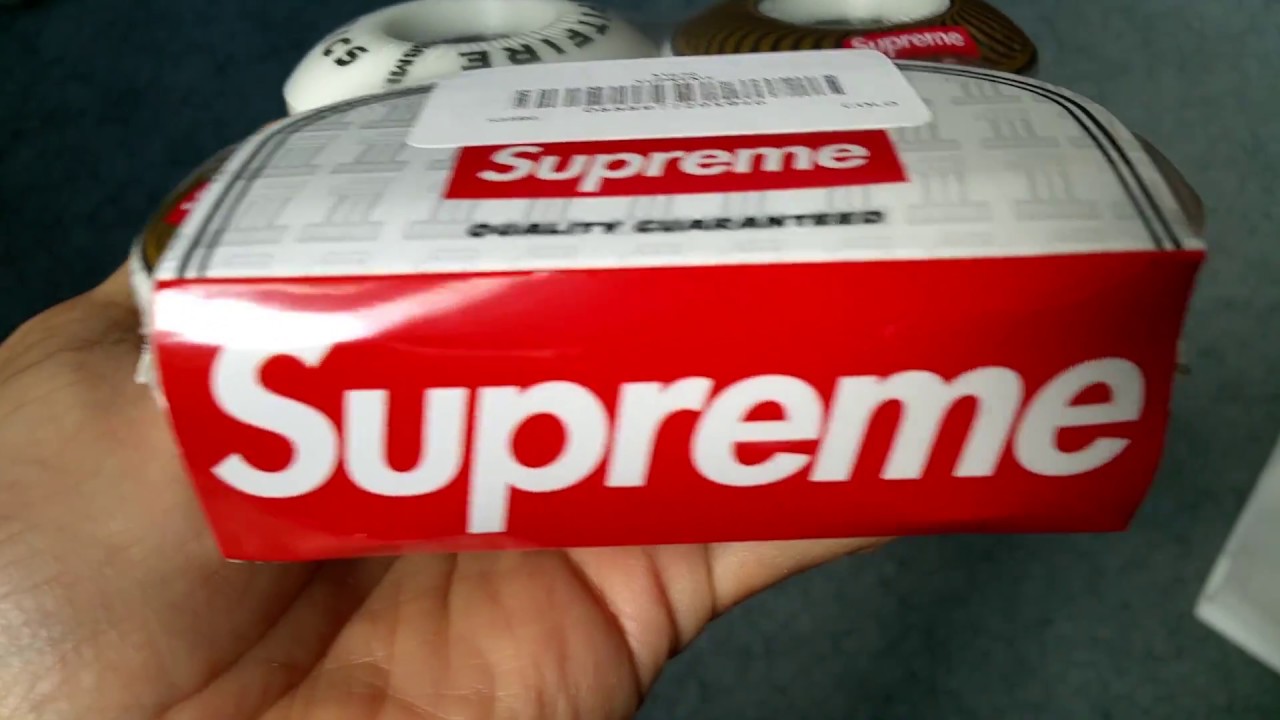 Unboxing New SUPREME SpitFire The Original Classic Skateboard Wheels + Gifts! Full HD 2017