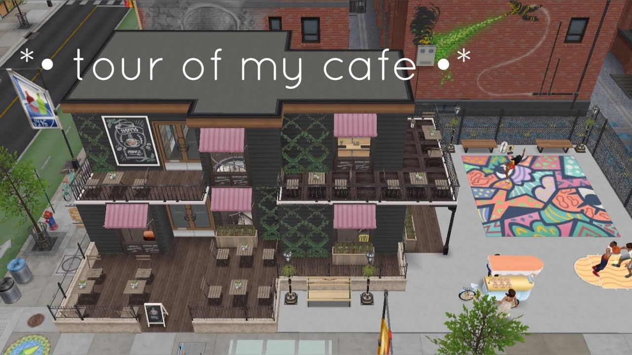 the sims freeplay | cafe tour ☕️🤎 | mini sims