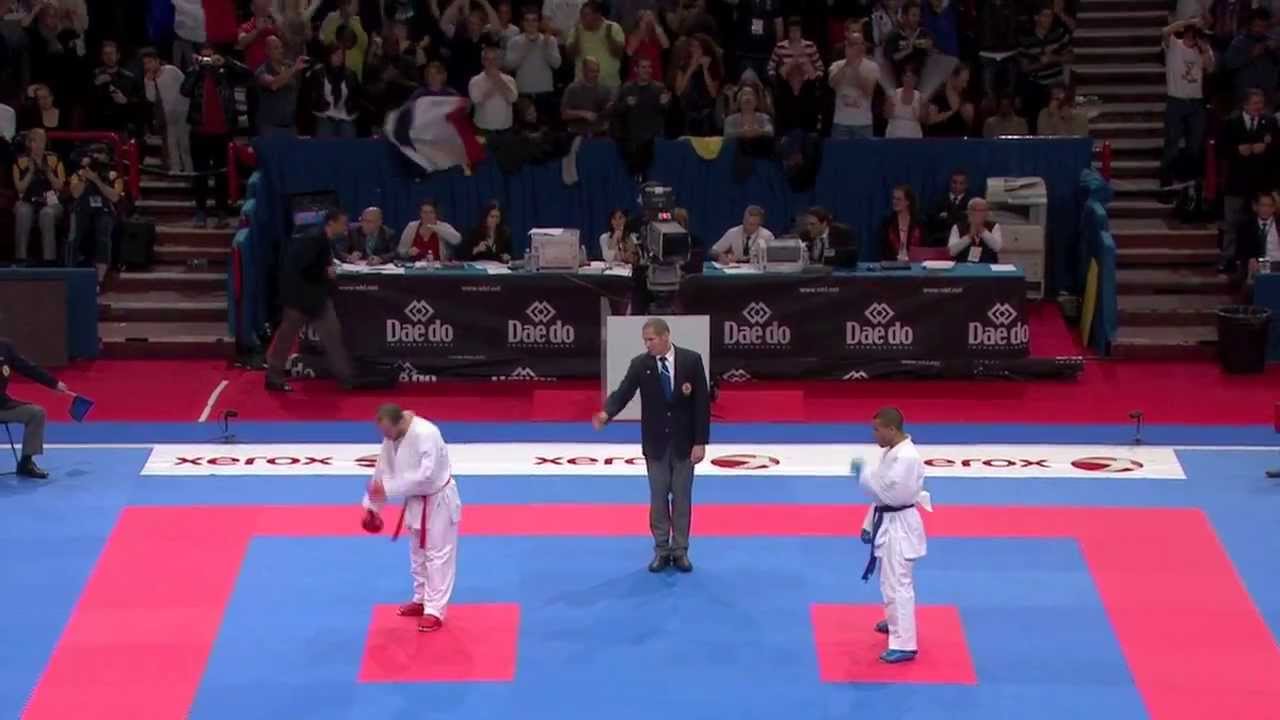 (4/4) Final Male Team Kumite. France vs Turkey. 21st WKF World Karate Championships 2012