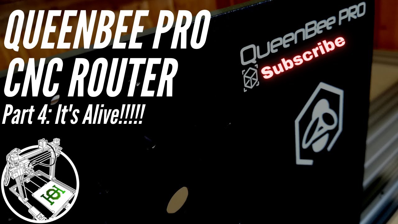 QueenBee Pro CNC router Part 4: It's Alive!!!