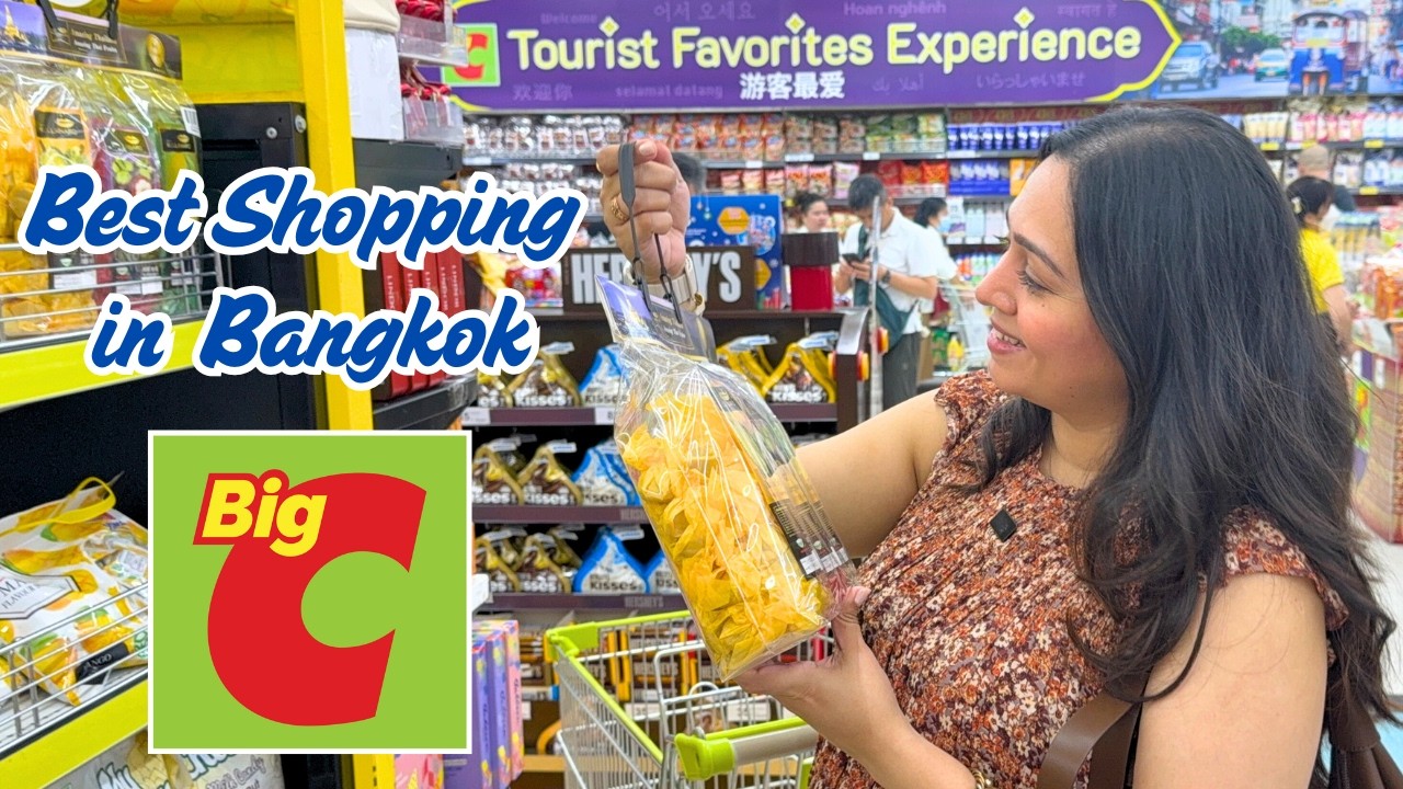 BANGKOK SHOPPING - Best Supermarket & Mall for Thai Snacks, Souvenirs, Skincare | BigC Rajdamri