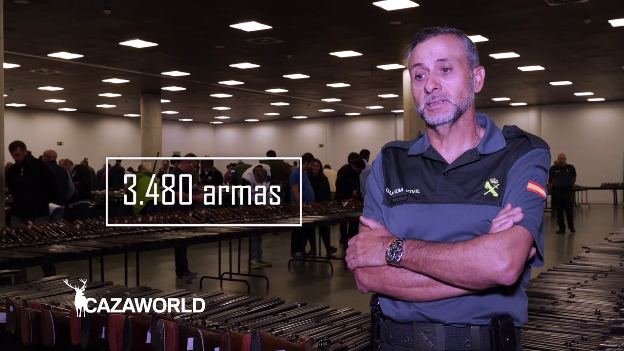 La Guardia Civil subasta 3.480 armas en Madrid