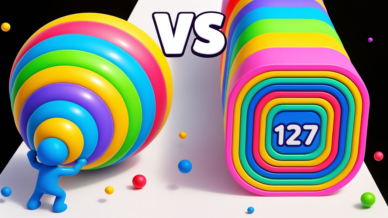 Layer Man 3D vs Smash Runner 3D &ndash; Colorful ASMR Gameplay | Satisfying Mobile Runner Game Ep-001