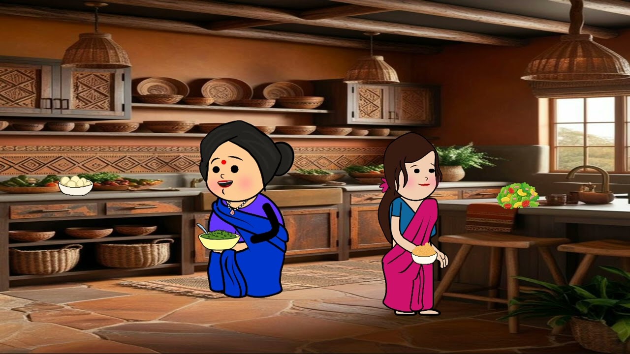ಈ ಕುಟುಂಬದ ದಿನಚರಿ ನೋಡಿ#youtubeshorts #lovestory#kannada#cartoon#familycartoon #love #viral#romance 